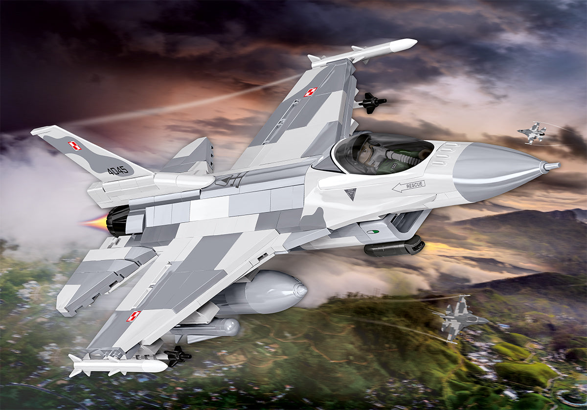 COBI F-16C Fighting Falcon 1:48 (5910) – Kampfjet Klemmbaustein Modell mit 463 Teilen