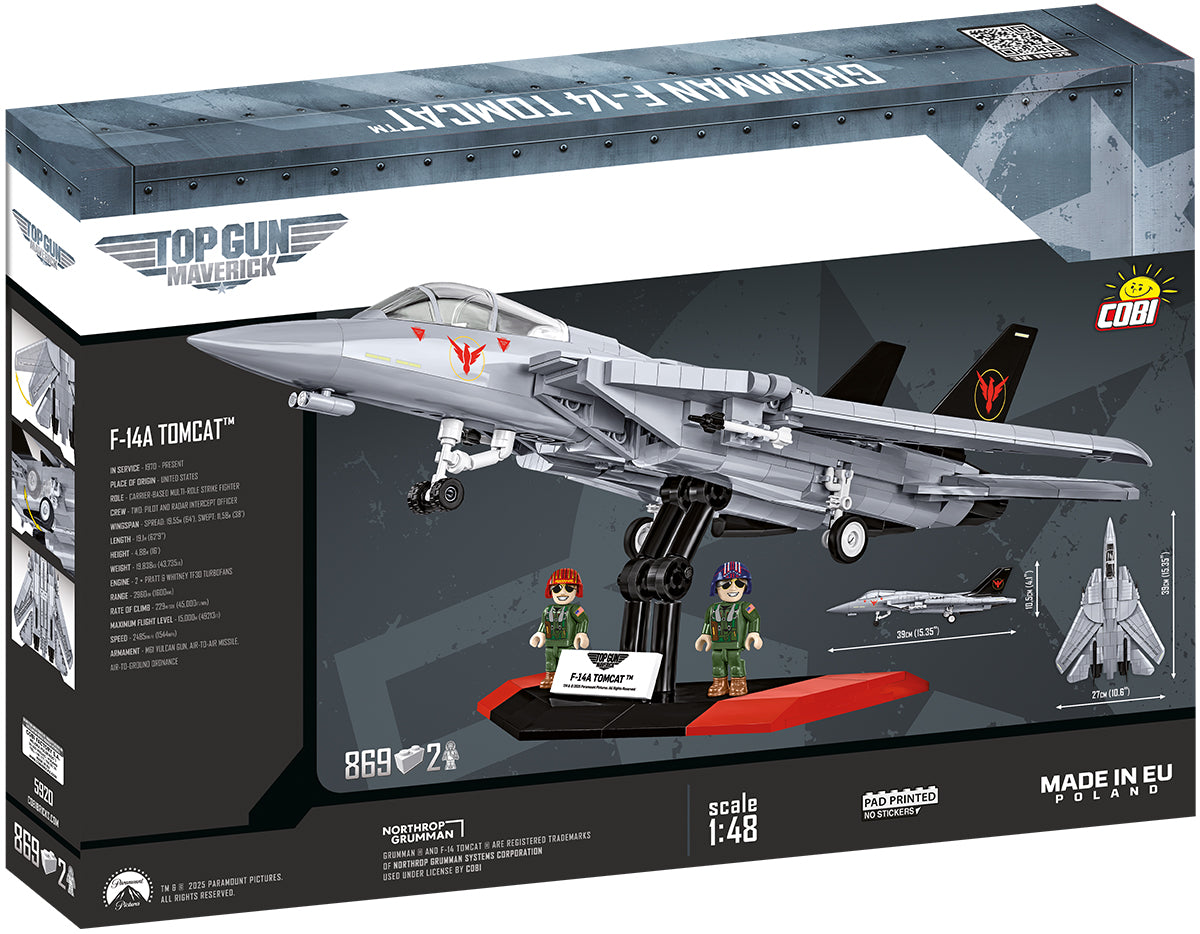 COBI Grumman F-14 Tomcat 1:48 (5920) – Top Gun Kampfjet mit 869 Teilen