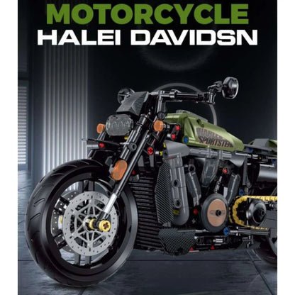GULY 60514 Desert Burn – Militär Motorrad mit V-Twin | 590 Teile