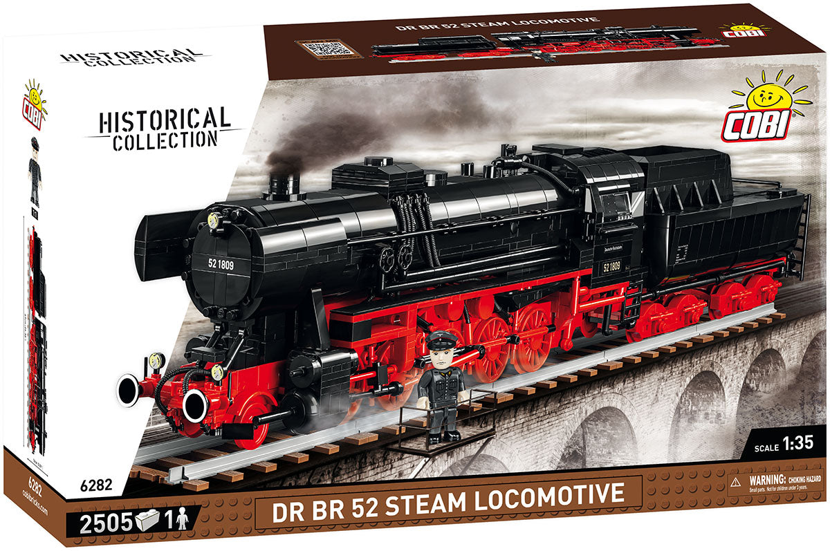 COBI DR BR 52 Dampflokomotive 1:35 (6282) – Historische Eisenbahn mit 2505 Teilen