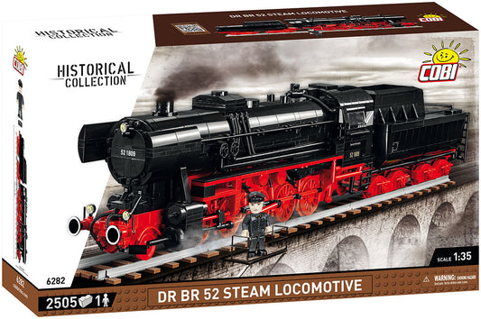 COBI DR BR 52 Dampflokomotive 1:35 (6282) – Historische Eisenbahn mit 2505 Teilen