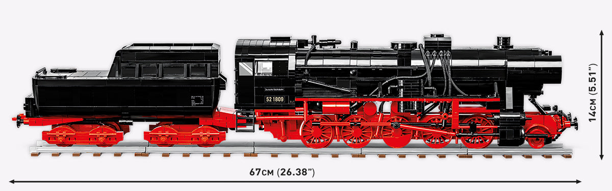 COBI DR BR 52 Dampflokomotive 1:35 (6282) – Historische Eisenbahn mit 2505 Teilen