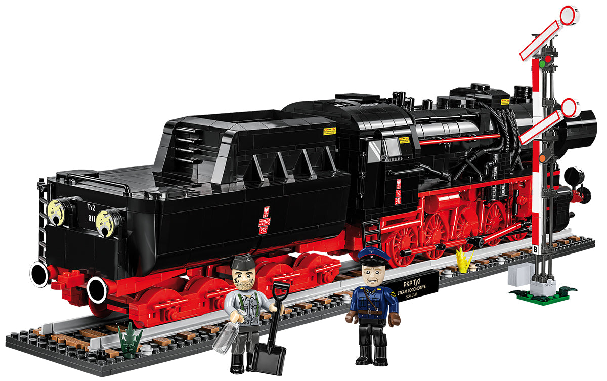 COBI DR BR 52 Dampflokomotive & Eisenbahn-Semaphor 1:35 (6287) – Executive Edition mit 2747 Teilen