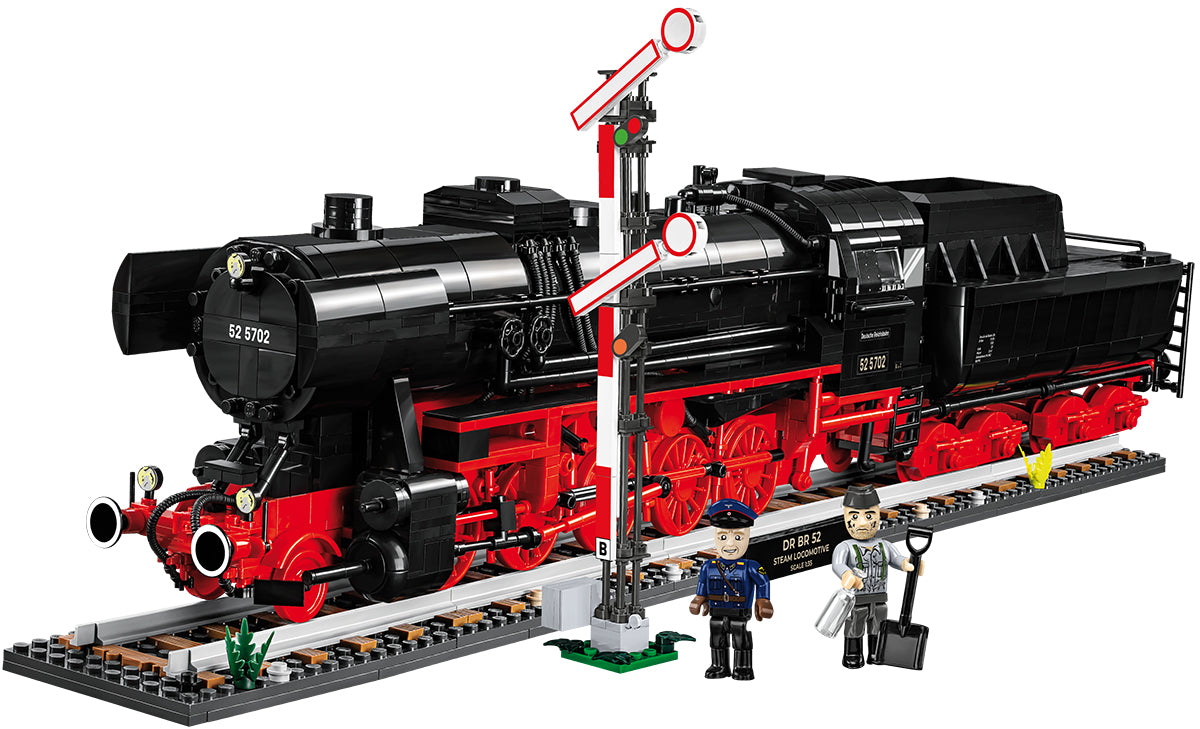 COBI DR BR 52 Dampflokomotive & Eisenbahn-Semaphor 1:35 (6287) – Executive Edition mit 2747 Teilen