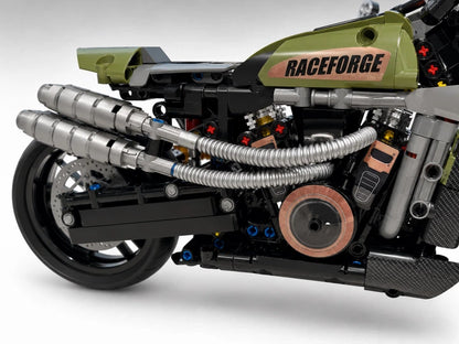 GULY 60514 Desert Burn – Militär Motorrad mit V-Twin | 590 Teile