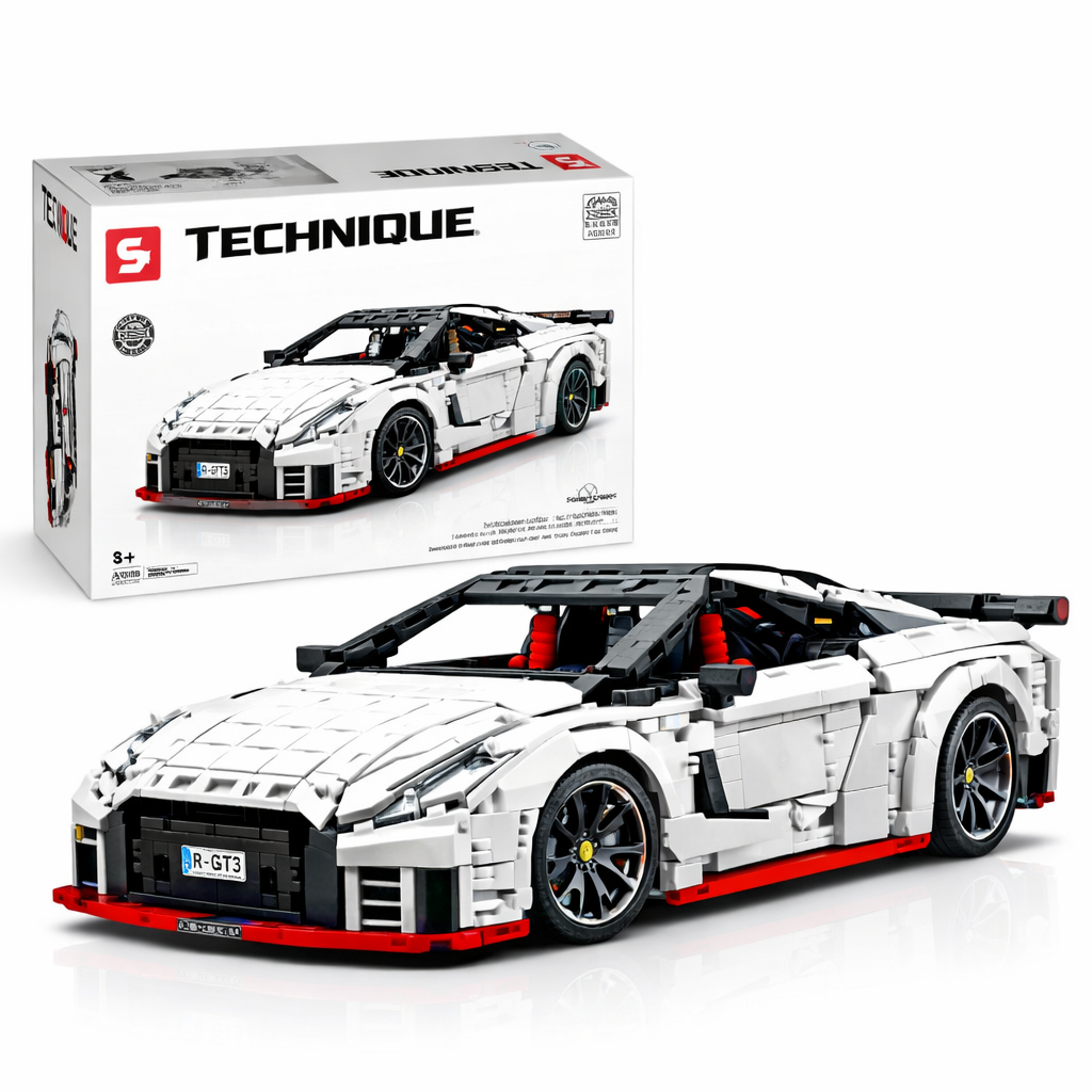 Sembo SY 8882 Nissan GT-R 35 Nismo 1:8 RC Klemmbaustein Set – 4098 Teile Technik Sportwagen mit Motor & Fernsteuerung