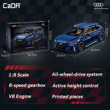CaDA Audi RS6 Avant C61515W 1:8 | 4.663 Teile