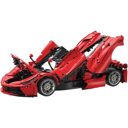 Premium CaDA LaFerrari Klemmbaustein-Set (Hypercar C61505W) – 1:8 Modell mit RC-Funktionen, LED-Beleuchtung & High-Detail Technik