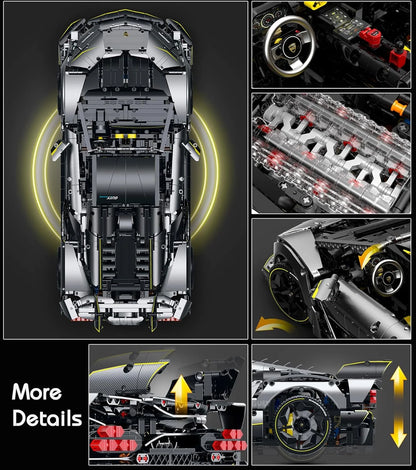 Guly One-Off Supercar 10638 Klemmbaustein-Set | Static Set