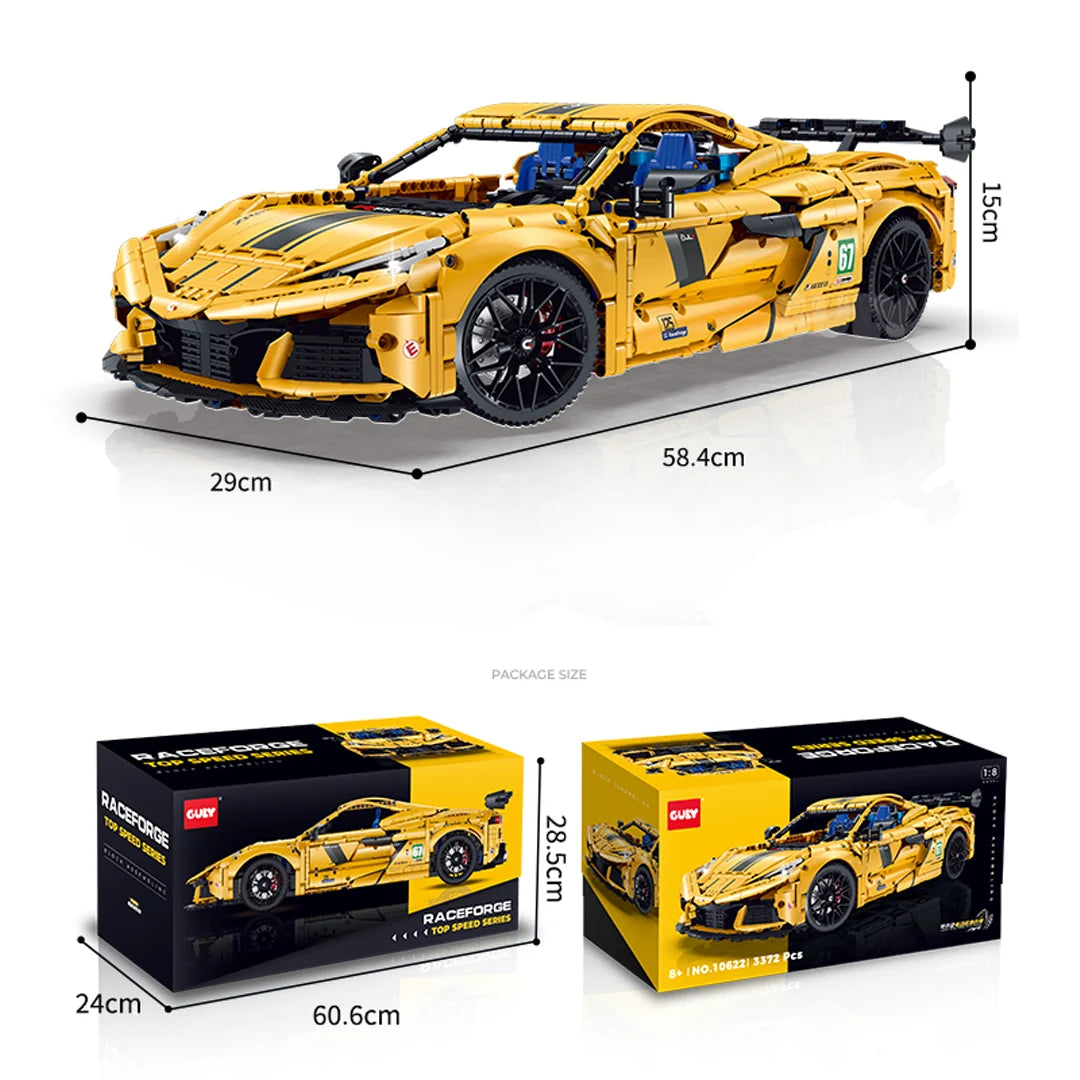 GULY 10622 Apex C8 – Supersportwagen 1:8 Static | 3.372 Teile