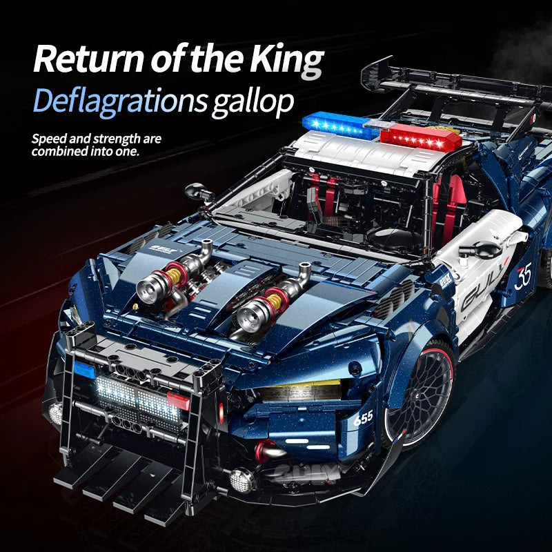 GULY 10655 Interceptor – Polizei-Sportwagen Static | 3.975 Teile