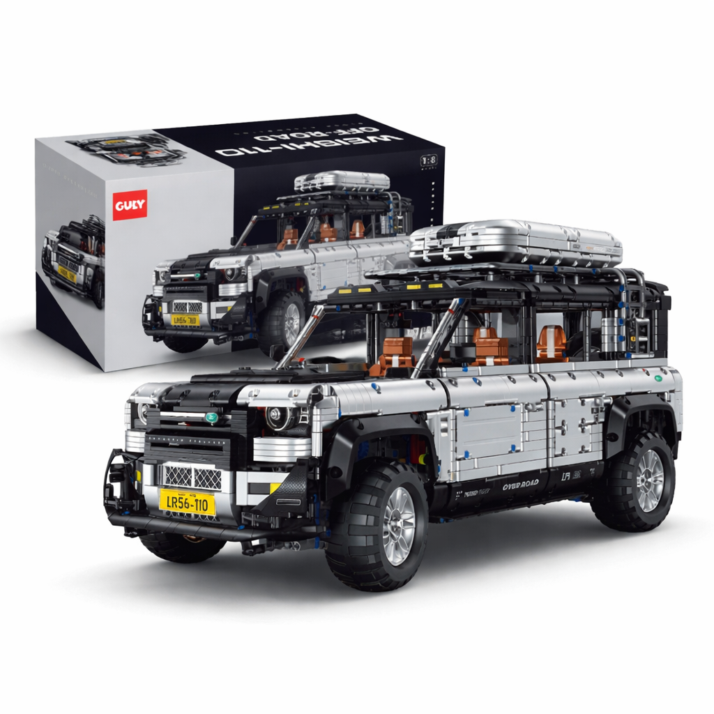 GULY 10620 Offroad SUV 1:8 – 5268 Teile Technik Geländewagen mit V8 Motor, Federung & RC-Option
