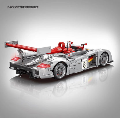 Baka Bole Brick Audi R8 LM RC-Technik-Set (2426 Teile) – Klemmbaustein-Modell mit Fernsteuerung & Detaillierter Konstruktion