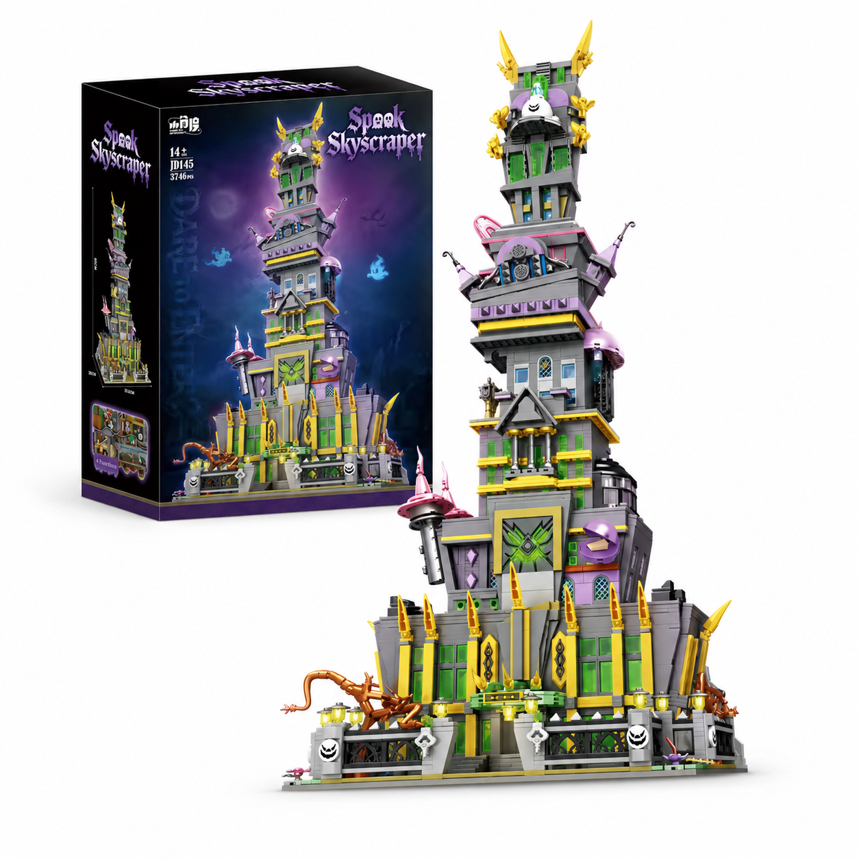 XJD Small Angle JD145 Spuk-Hochhaus mit Beleuchtung – 3.746 Teile