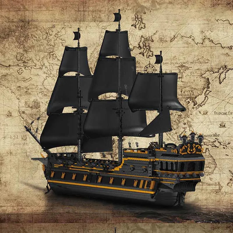 Mould King Black Pearl II 13186 Piratenschiff Klemmbaustein-Set | 4.793 Teile