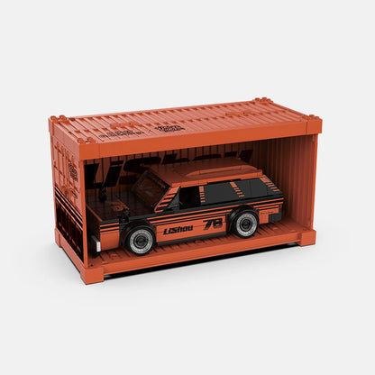 PB8862 Datsun 510 Wagon JDM Klemmbaustein Modellauto | Siman’s Garage Edition mit Displaybox