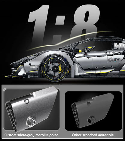Guly One-Off Supercar 10638 Klemmbaustein-Set | Static Set
