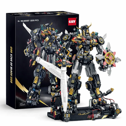 GULY 80507 Beast King GoLion MEGAZORD – 3935 Teile Transforming Mecha Roboter & Löwe mit Schwert & LED