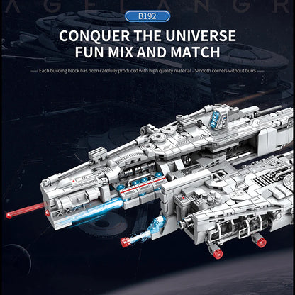 Reobrix 786 Lagrange B192 Heavy Attack Aircraft – Technic-Klemmbaustein-Set mit 800+ Teilen, futuristisches Kampfflugzeug-Modell