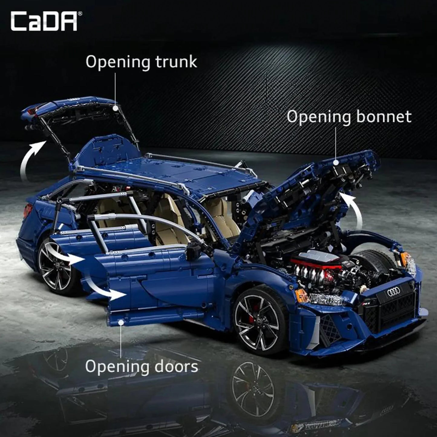 CaDA Audi RS6 Avant C61515W 1:8 | 4.663 Teile