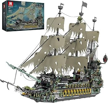 ReoBrix Flying Dutchman Klemmbaustein-Set – 66037, 5865 Teile, High-Detail Piratenschiff-Modell mit Deko-Qualität