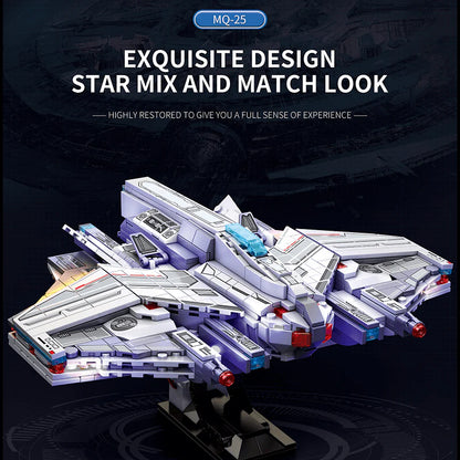 Reobrix 787 Lagrange MQ-25 Stingray Torpedo Bomber – 846 Teile Weltraum-Technic-Klemmbaustein-Set