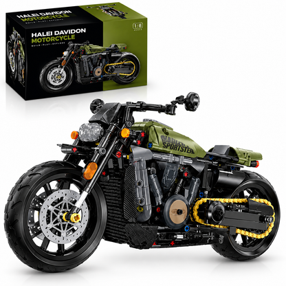 GULY 60514 Desert Burn – Militär Motorrad mit V-Twin | 590 Teile