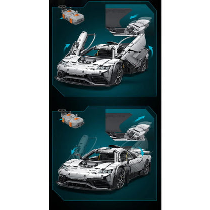 Premium CaDA Mercedes-AMG ONE 1:8 Klemmbaustein-Set (3290+ Teile) mit RC-Fernsteuerung & LED-Beleuchtung – High-Detail Technic Modell