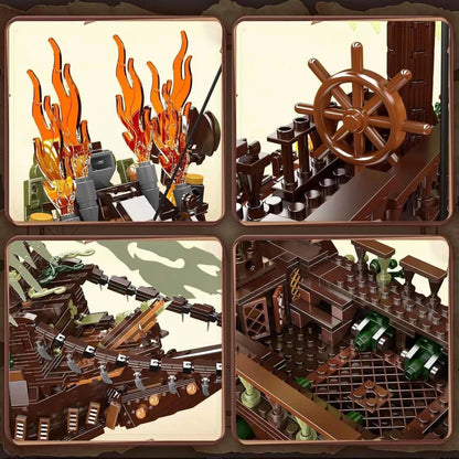 Mould King The Flying Dutchman 13197 Piratenschiff Klemmbaustein-Set | 4.364 Teile