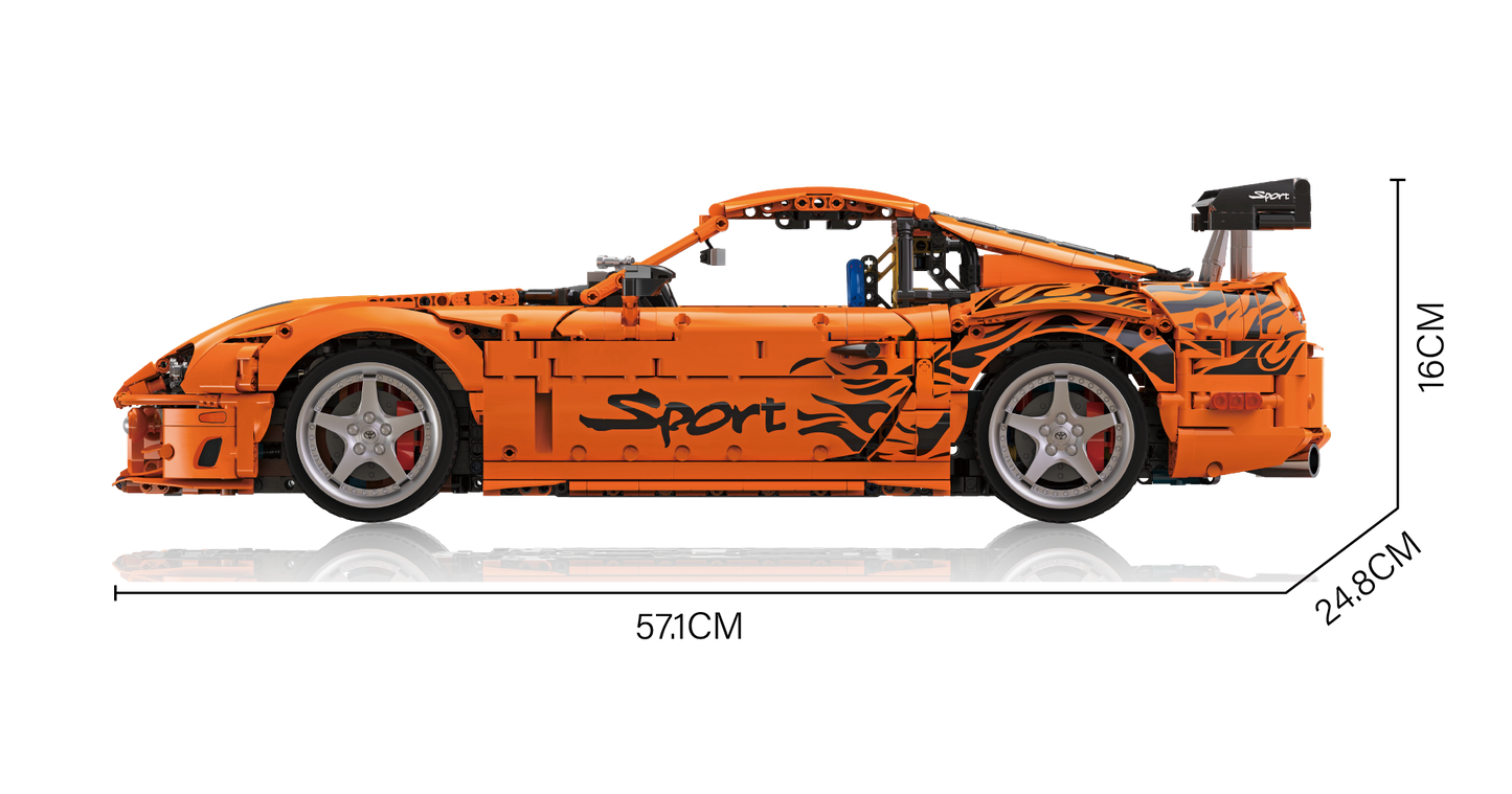 Bole Brick Toyota Supra A80 (MK4) – 4.508 Teile im Maßstab 1:8 | offiziell lizenziert