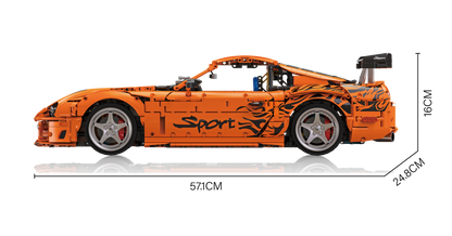 Bole Brick Toyota Supra A80 (MK4) – 4.508 Teile im Maßstab 1:8 | offiziell lizenziert