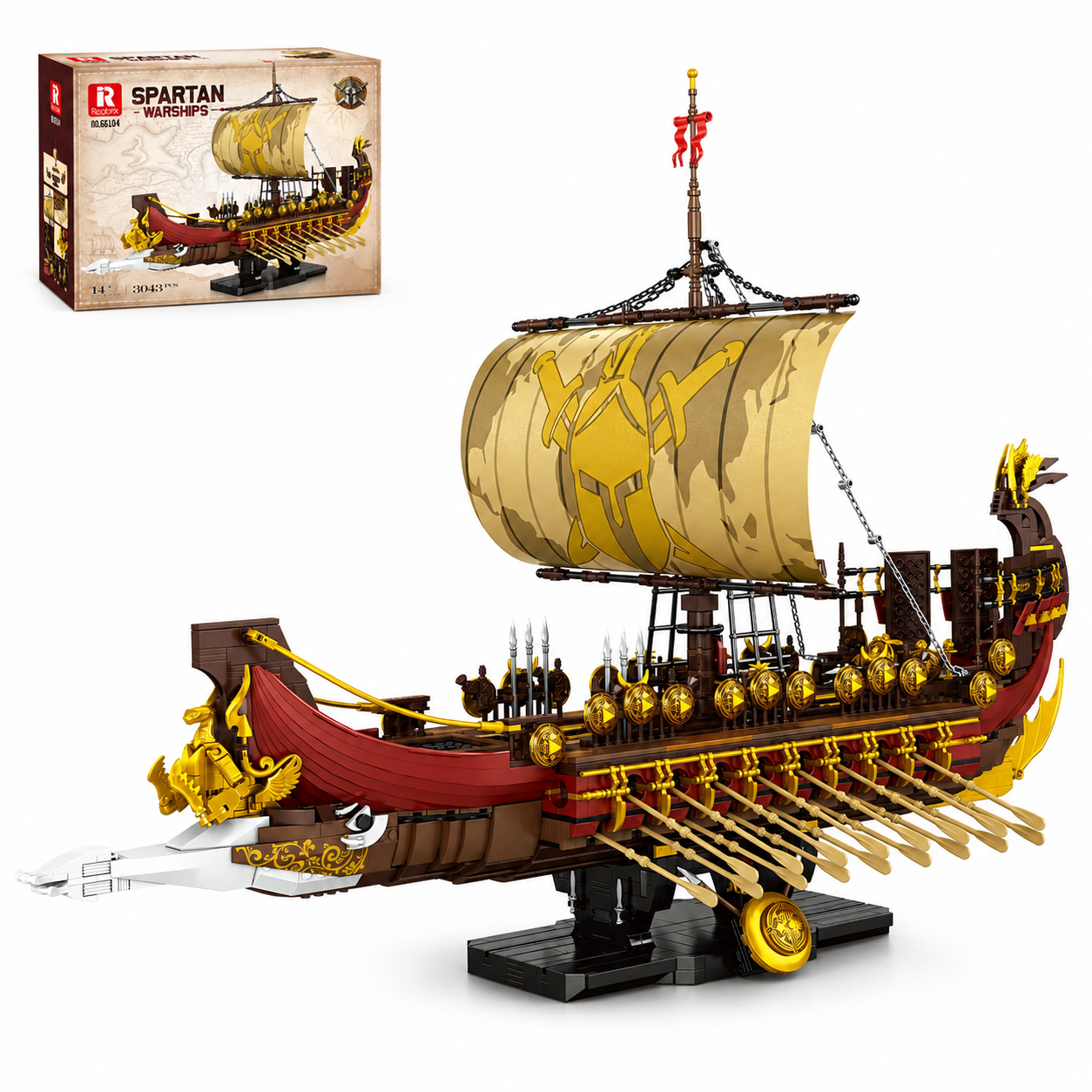 Reobrix 66104 Spartanisches Kriegsschiff – 3.043 Teile