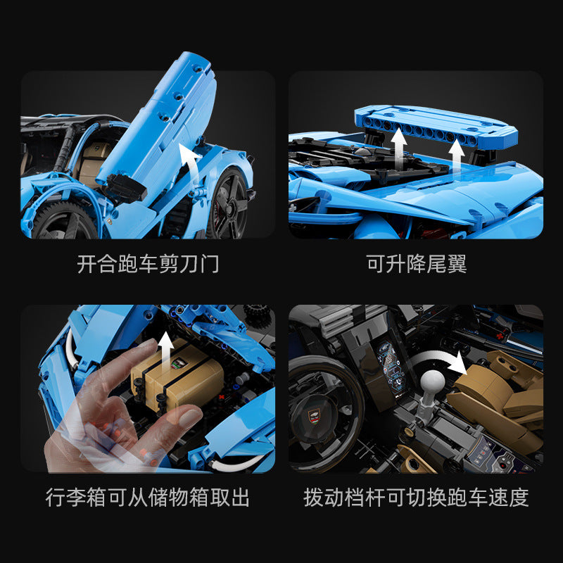Cada C61041W Italienisches Supercar 3842 Teile – Klemmbausteinset Technik-Supersportwagen