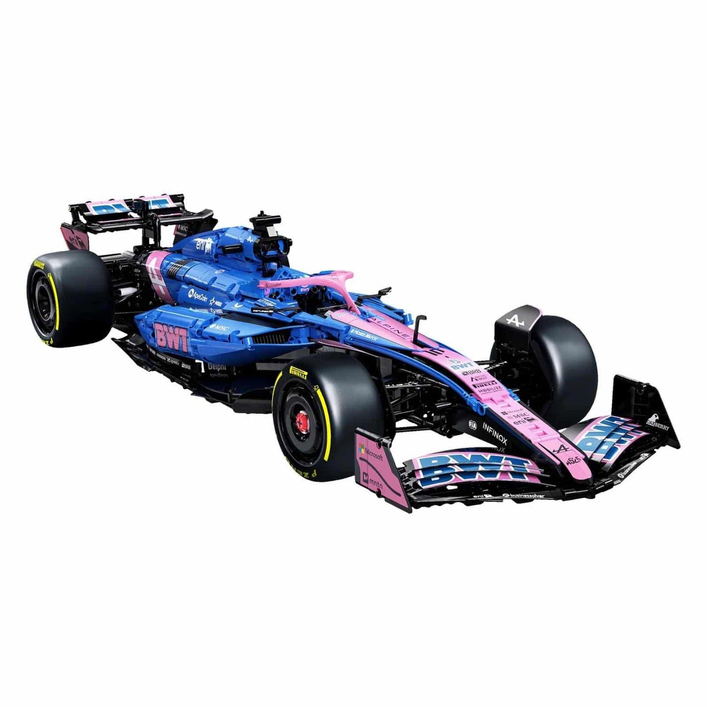CaDA BWT Alpine F1 Team A525 C64012W – Formel 1 Klemmbaustein Modellauto 1:8 mit 2173 Teilen