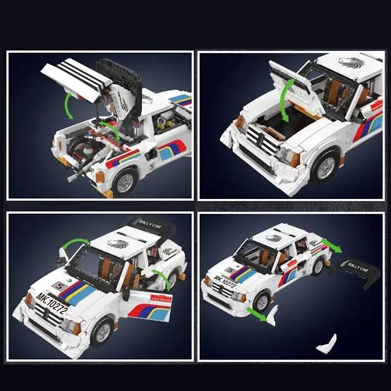 Mould King 10272 – 205 T16 EVO 2 Classic Rally Car | 1.477 Teile