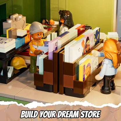 Lumibricks F9058 Record Store – 1980 Teile Schallplattenladen mit LED Klemmbausteine