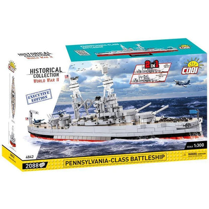 COBI USS Pennsylvania / USS Arizona Executive Edition (4842) – 2in1 Schlachtschiff 1:300 | 2088 Teile