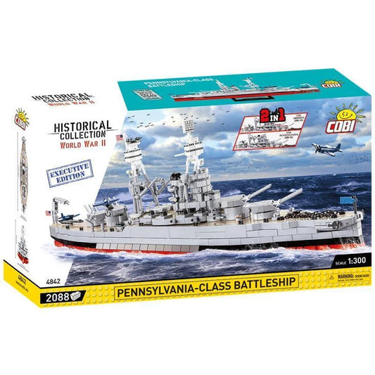 COBI USS Pennsylvania / USS Arizona Executive Edition (4842) – 2in1 Schlachtschiff 1:300 | 2088 Teile