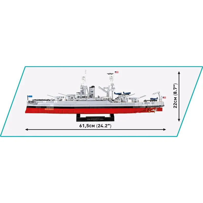 COBI USS Pennsylvania / USS Arizona Executive Edition (4842) – 2in1 Schlachtschiff 1:300 | 2088 Teile