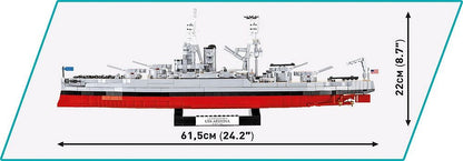COBI USS Arizona BB-39 4843 – Schlachtschiff 1:300 mit 2.046 Teilen | Historisches Klemmbaustein-Modell