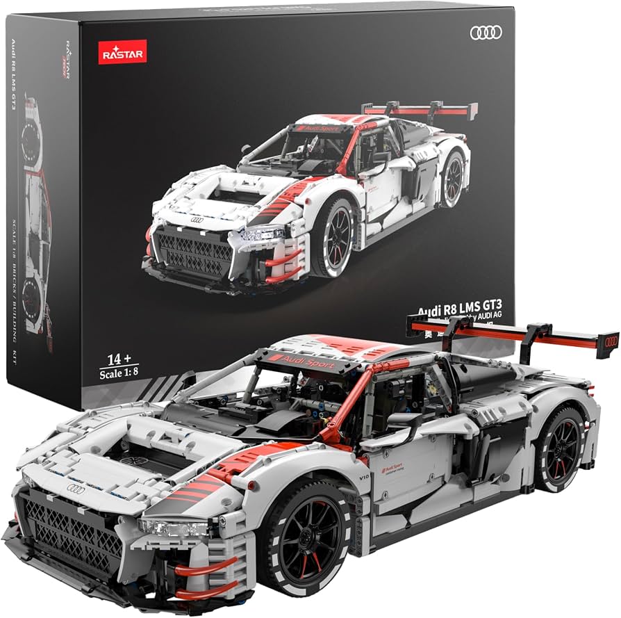 Rastar 99310 Audi R8 LMS GT3 1:8 – 3.314 Teile Klemmbaustein-Set