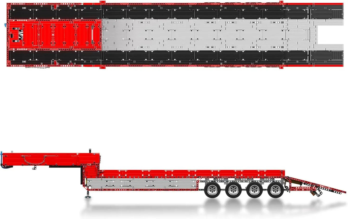 Mould King 19015T Pneumatik-Trailer – RC Auflieger mit 3.399 Teilen