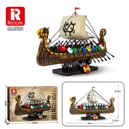 Reobrix 66101 Wikinger-Langschiff – 2.547 Teile