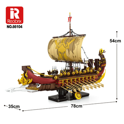 Reobrix 66104 Spartanisches Kriegsschiff – 3.043 Teile