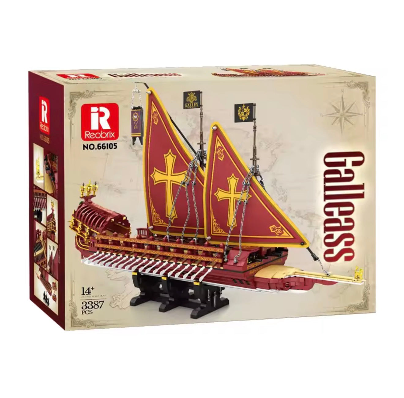 Reobrix 66105 Galleass – Venezianisches Kriegsschiff mit 3.387 Teilen