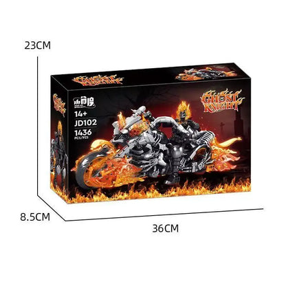 XJD Small Angle JD102 Ghost Knight Motorrad – 1.436 Teile