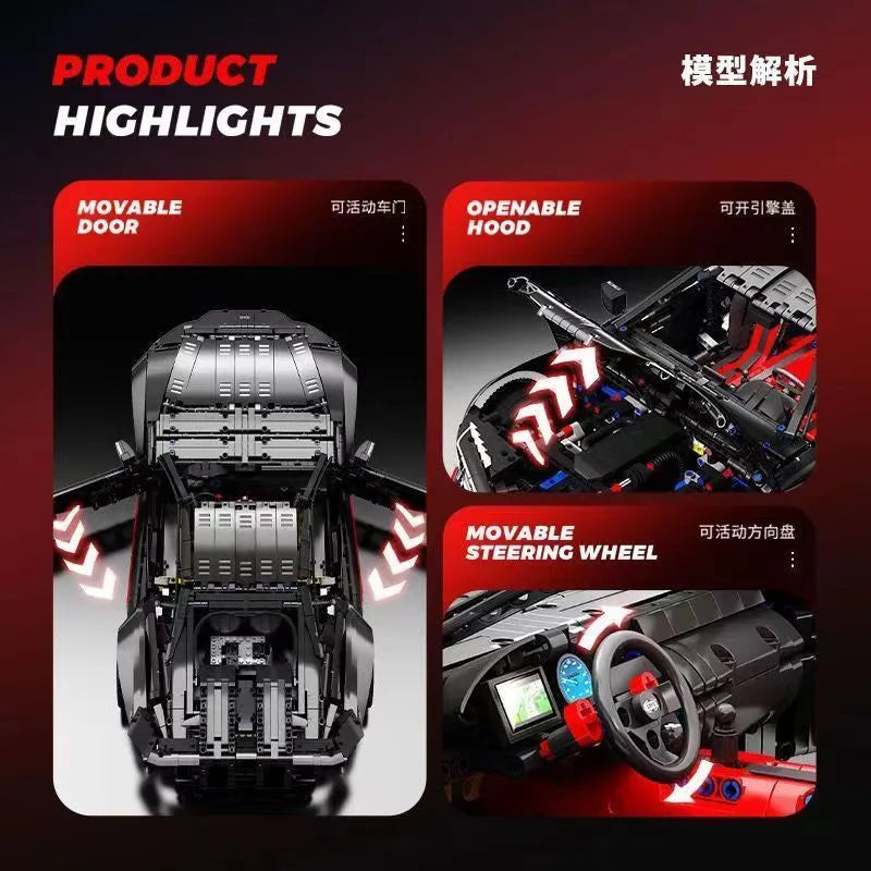 XJD Small Angle JD019 Supercar 1:8 – 4.399 Teile