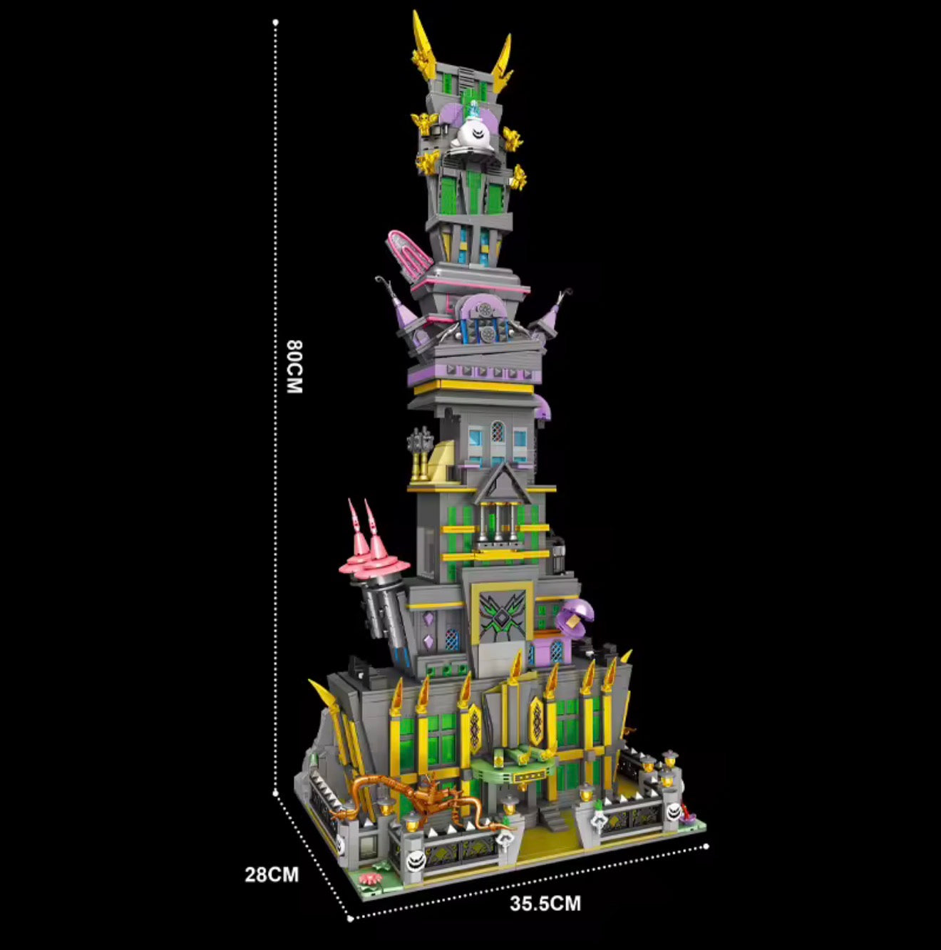 XJD Small Angle JD145 Spuk-Hochhaus mit Beleuchtung – 3.746 Teile