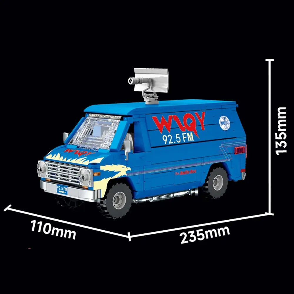 DK 7085 Stranger Bus – Radio-Van Klemmbaustein-Set, 730 Teile