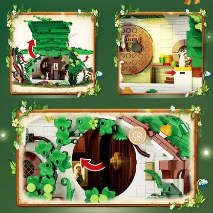 DK 6031 Dwarf Cabin – Zwergenhaus mit Beleuchtung, 1.088 Teile